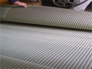 織り上がった畳表