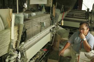 畳表織り機のチェック